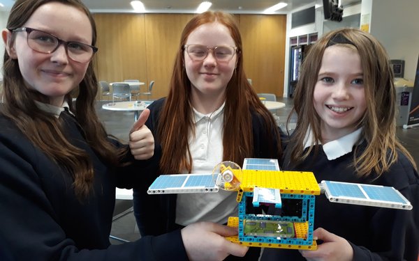 Students taking part in 'Our World From Space' activities at Science Skills Academy